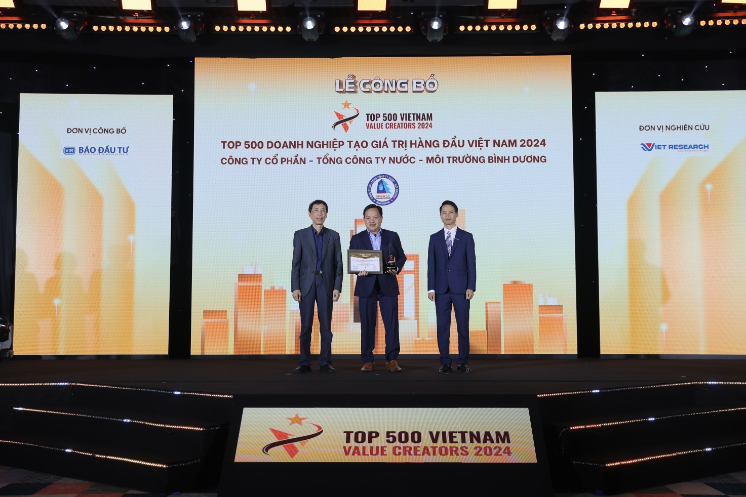 BIWASE RECOGNIZED AS ONE OF THE TOP 500 LEADING ENTERPRISES IN VIETNAM FOR VALUE CREATION (VALUE500)