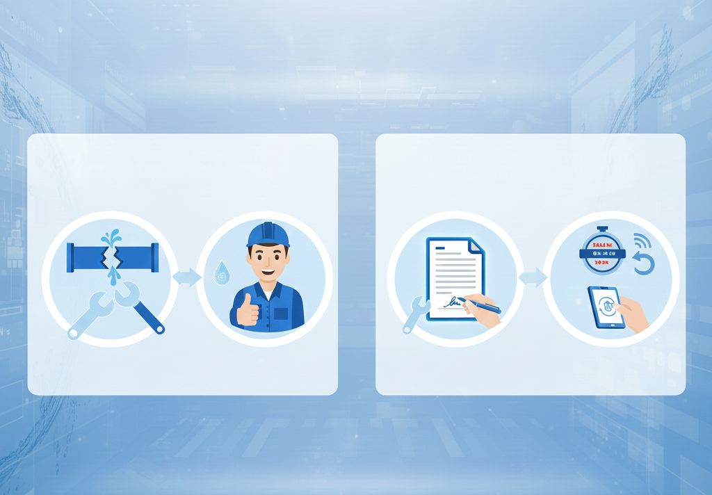 Sửa chữa đường ống - di dời đồng hồ