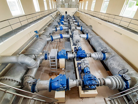 Vị Trí Cho Ống Công Nghệ Ở Trạm Bơm