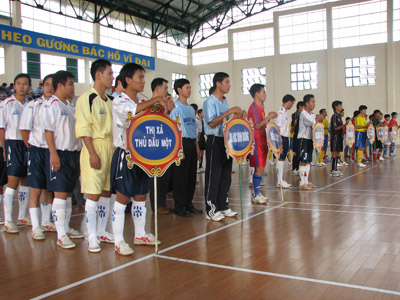 Chung kết vô định giải bóng đá FUTSAL tỉnh Bình Dương cúp BIWASE lần II năm 2008