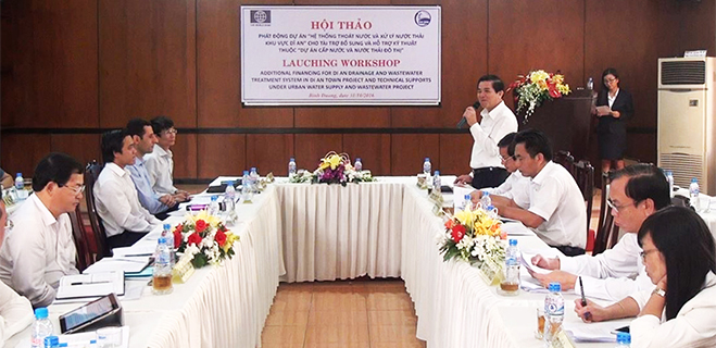 Hội thảo phát động dự án Hệ thống thoát nước và xử lý nước thải khu vực TX.Dĩ An