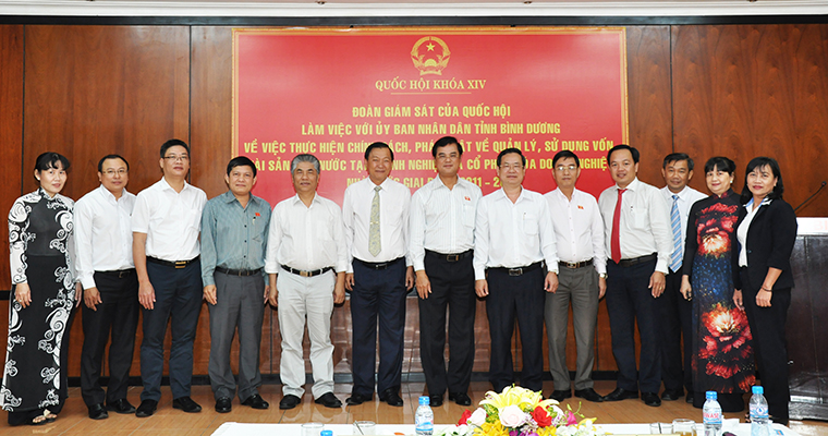 Đoàn giám sát Quốc hội đến làm việc tại BIWASE