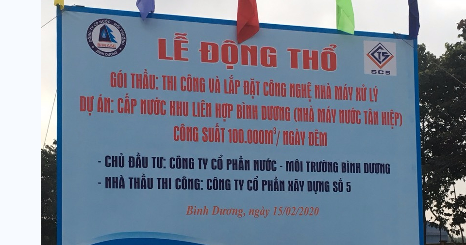 Biwase liên tục khởi công nhiều công trình cấp nước công suất lớn