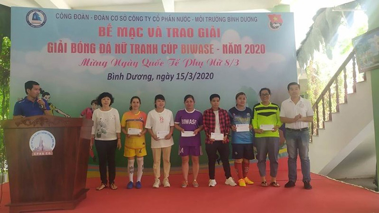 Giải bóng đá nữ tranh cúp Biwase 2020
