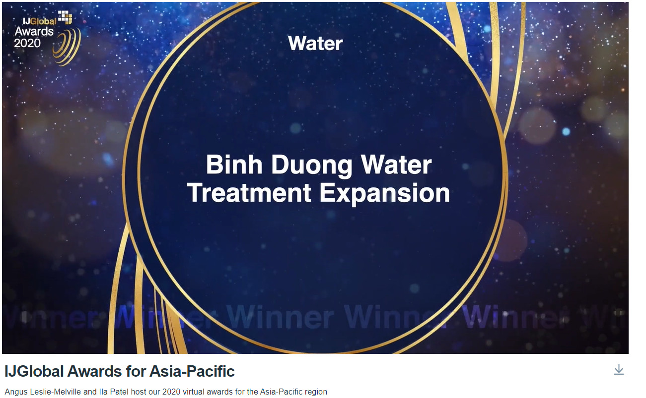 ADB được nhận giải thưởng IJGlobal Award 2020 vào ngày 29/06/2021