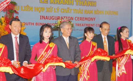 Inaururation ceremony: South Binh Duong waste treatment complex