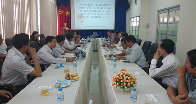 A Team of Officers from DOWACO and Leaders of Cao Lanh city-Dong Thap province – had a visit at BIWASE