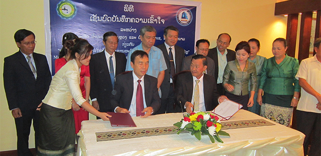 Twinning program between BIWASE and NPNL (Laos)