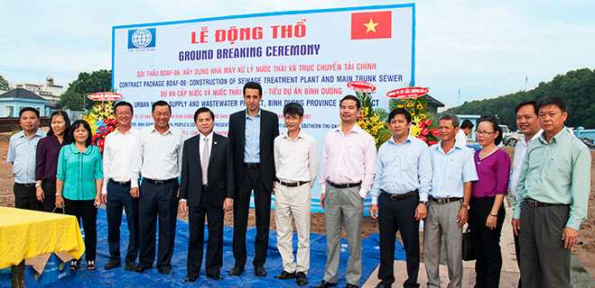 Động thổ nhà máy xử lý nước thải đô thị Dĩ An