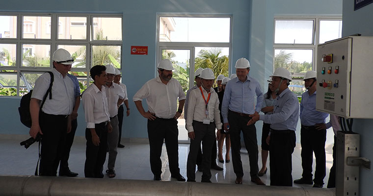 Thứ trưởng Bộ Quản lý Nước và Hạ tầng, Chính phủ Hà Lan đến thăm công trình Nhà máy xử lý nước thải Tân Uyên 1