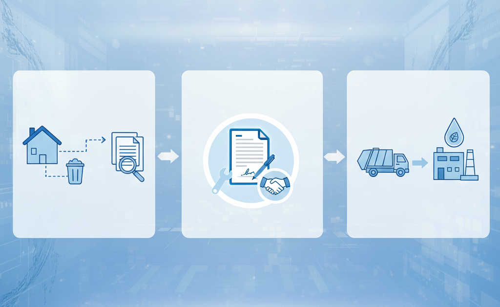 Hướng dẫn hợp đồng thu gom, xử lý chất thải