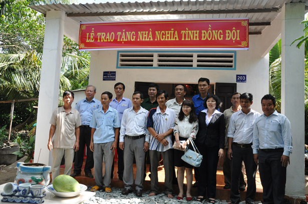 BIWASE trao nhà tình nghĩa cho cựu chiến binh xã An Sơn